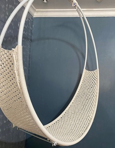 Grand lit balançoire suspendu en coton macramé Style Boho tissé à la main suspendu intérieur adulte hamac balançoire lit pour extérieur - Product Image 6