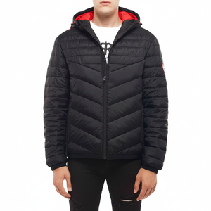 Blouson bomber décontracté uni, écologique, pour homme, grande taille, imperméable, coupe ajustée, fermeture éclair sur le devant, service OEM, printemps - Product Image 1