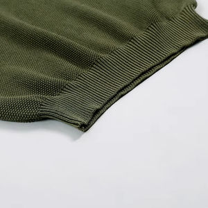 <b>Long</b> Sleeve Crew Neck Drop Shoulder Pullover Cotton Plus Size <b>Men's</b> Sweaters - Product Image 2