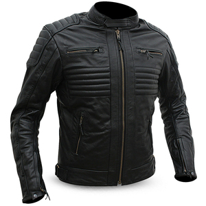 Blouson de moto en cuir pour homme, léger, confortable, de haute qualité, sur mesure, respirant, coupe-vent, imperméable, anti-UV, grande taille - Product Image 4