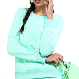 Street Wear Article décontracté nouvelles femmes sweat pur coton Polyester fait à la mode Look femmes sweat - Product Image 1