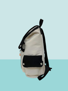 Mochila para ordenador portátil de lona de algodón y cuero impermeable de gran capacidad para negocios, viajes al aire libre, uso de oficina, cremallera, fabricante - Product Image 4