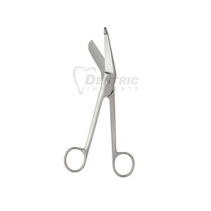 กรรไกรตัดผ้าพันแผลสแตนเลสแบบใช้มือ  สำหรับการแพทย์  ปลายทู่  ฆ่าเชื้อด้วยอุณหภูมิสูง  ใช้ในโรงเรียนแพทย์ - Product Image 4