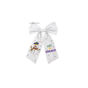 Accesorio para el Cabello con Lentejuelas para Fiesta de Mardi Gras, Lazo de Cola de Algodón Estilo Europeo-Americano Hecho a Mano para Mujer, Venta al por Mayor - Product Image 4