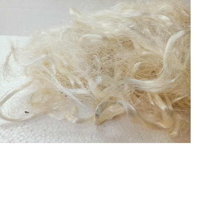 Natural White Recycled Viscose Fiber Obtained