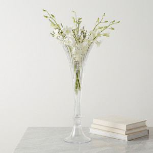 VTV3320 - Flare Fluted Clarinet Trumpet <b>Vase</b> - 19.75 - Product Image 4