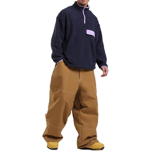 Pantalon de ski de haute qualité, coupe ample, coupe-vent, imperméable, vêtements de ski pour adultes, style hip-hop, pantalon de ski ample et tendance - Product Image 2