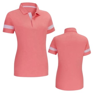 Camiseta polo 100% algodón personalizada de calidad superior para mujer, camiseta de verano de gran tamaño con manga larga, diseño en blanco - Product Image 2