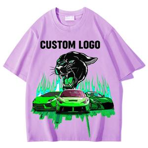 Gran oferta de camisetas para hombre, 100% algodón personalizado, básico, liso, manga corta, estilo Formal, tela tejida con espacio en blanco para impresión de logotipo - Product Image 2