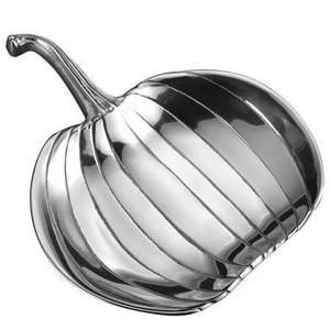 Tazón de Metal de Aluminio Pulido con Forma de Calabaza, Diseño Moderno Hecho a Mano, Decoración para el Hogar, Frutero y para Frutos Secos, Utensilios de Cocina - Product Image 1
