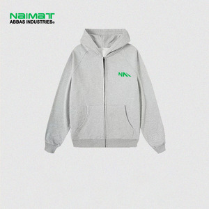 Sweat à capuche surdimensionné vierge | Pull d'hiver 100% coton avec impression numérique Conception d'épaule lourde - Product Image 2