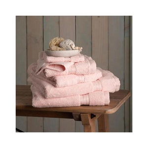 Jai Cotton Organic Cotton Embroidered Quick-Dry Floral <b>Pattern</b> Home Use Adult Bath <b>Towels</b> - Product Image 6