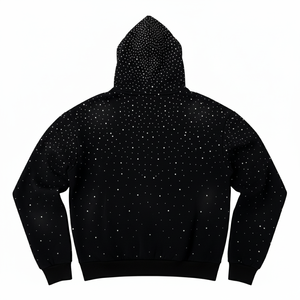 เสื้อมีฮู้ดของผู้ชายผ้าคอตตอน100% สำหรับฤดูหนาวปักลายด้วยซิปสีจาง - Product Image 5