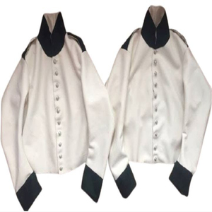 Abrigo de lana estilo vintage, reproducción del 68º Regimiento de Infantería Ligera de Durham del Reino Unido, marca M AFZAL, con ribete de piel de zorro auténtica, impermeable. - Product Image 3
