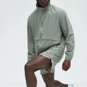 Conjunto Deportivo Corto de Nylon Casual para Hombre, Cortavientos, Transpirable e Impermeable para Correr en Invierno - Product Image 2