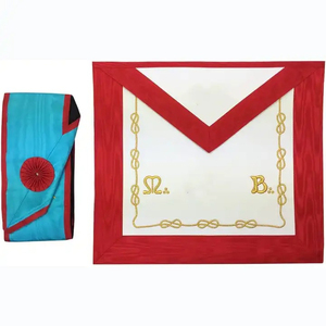 Fraternité artisanat tablier fait à la main en cuir Regalia tablier personnalisé brodé tablier de haute qualité vêtements de cérémonie - Product Image 2
