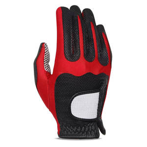Vente en gros Gants de golf blancs antidérapants en cuir Gants de golf ajustés avec logo personnalisé en matériau souple pour femmes et hommes - Product Image 1