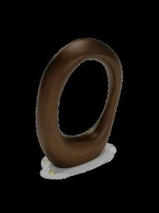 Escultura fluida de bronce abstracta moderna, pieza de arte de decoración del hogar, escultura de bucle minimalista grande, escultura pulida moderna metálica - Product Image 4