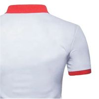 Yeni Tasarım Nefes Alabilen Kırışmaz Düz Jersey Erkek Gömleği Sokak Modası Polyester/Pamuk Yaka Kısa Kollu