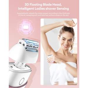 Rasoir électrique pour hommes, mini rasoir rotatif sans fil avec 2 lames, tondeuse à barbe à double lame pour le rasage du visage - Product Image 6