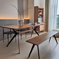 Pieds de table à manger en métal de haute qualité, meubles de bureau, table rectangulaire en fer, pied de table