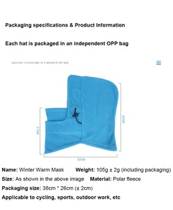 Polar Fleece Balaclava <b>Man</b> Multifunctional <b>Hats</b> and Neck Warmer Balaclava for <b>Winter</b> - Product Image 3
