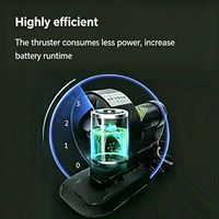 Motor de Propulsión Subacuática AQ1020 de 48 kg y 1500 W, Potente Motor Metálico para Robótica Submarina, Dispositivo de Propulsión Marina Eléctrico, Motor de Corriente Continua sin Escobillas