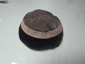 Peluca india de alta calidad de Taz Hair para hombres Deep Wave Kinky Curl Style Soft Mono Base Toupee System Directo de Bangladesh - Product Image 3