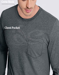 เสื้อยืดแขนยาวสำหรับผู้ชายเครื่องแต่งกายแนวสตรีทป้องกันการยับเสื้อคอกลมระบายอากาศได้ดีผ้าฝ้ายเฮฟวี่เวทเปล่ากำหนดโลโก้ได้ตามต้องการผ้าฝ้าย100% - Product Image 3