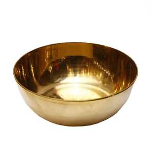 Grand bol en laiton fait à la main, fabricant, taille personnalisée, vaisselle d'hôtel, bol en laiton pour la nourriture, les nouilles, pour la maison, les mariages, les fêtes - Product Image 1