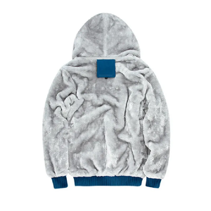 Sweats à capuche en sherpa pour hommes, sweat à capuche chaud d'hiver, intérieur doux en sherpa, streetwear décontracté pour hommes - Product Image 4