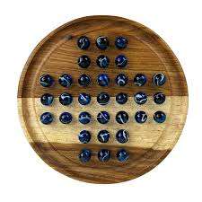 เกมโซลิแทร์ทำด้วยมือทำจากไม้สีดำสำหรับเด็กและผู้ใหญ่ - Product Image 5