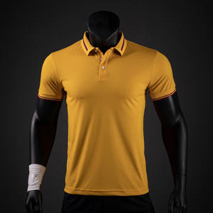 Verano 220gms en blanco Slim Fit Polos EE. UU. Tamaño Hombres Polo Camisetas de golf Hombres - Product Image 1