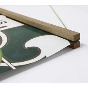 Paire de rails magnétiques en MDF naturel de 92,5 cm pour affiches murales - Product Image 5