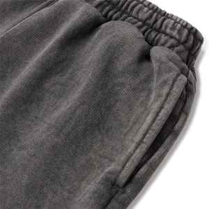 2025 Vintage lourd polaire survêtement pantalons de survêtement pour hommes XL ample jambe droite survêtement pantalon élastique brodé toile - Product Image 4