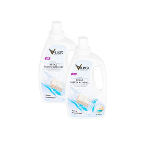 2x 1.5 Liter White <b>Soap</b> <b>Scented</b> Surface Cleaner 3L Commercial Promotion Package Made in TR - Product Image 1