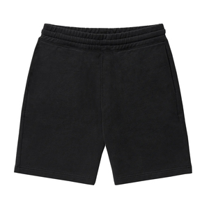 Shorts en molleton pour hommes en gros Shorts en coton de couleur noire Street Wear Short pour hommes avec taille et logo personnalisés - Product Image 2