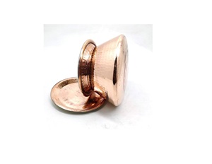 Indian style <b>copper</b> stainless steel hammered handi cooking serving bowl luxury metal <b>copper</b> handi from Indian supplier - Product Image 5