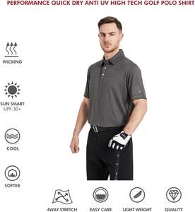 Polos informales de alta calidad OEM a precio de fábrica para hombre, Polo bordado transpirable de secado rápido a granel para Polo personalizado - Product Image 5