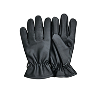 Gants de sécurité unisexes en cuir de chèvre noir sur mesure, doublure en Kevlar, résistants aux coupures, aux produits chimiques et thermiques, prix de gros
