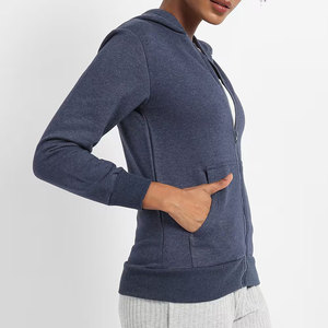 Sudadera con capucha y cremallera de Invierno para mujer de calidad superior recién llegado ropa informal transpirable con cuello con capucha de etiqueta privada - Product Image 1