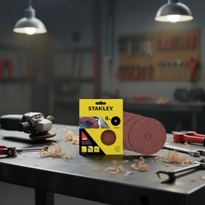 แผ่นขัดไฟเบอร์สแตนลีย์ขนาด 125 มม. สำหรับเครื่องเจียร - Product Image 3