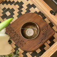 Brûleur d'encens arabe en bois au design étonnant avec parfum de lavande, support écologique pour la maison et la méditation, idéal pour les hôtels et les restaurants