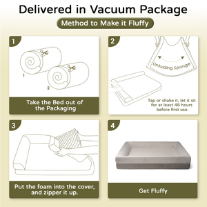 Trong Kho Sang Trọng Bộ Nhớ Bọt Sofa Nước Lớn Phát Hành Giường Vật Nuôi Chỉnh Hình Con Chó Giường Chống Mài Mòn Chew Bằng Chứng Giường Con Chó - Product Image 4