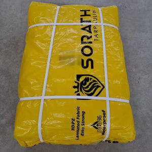 Tela de malla de lona de HDPE, tamaño personalizado, superfuerte, 600D, GSM, tratada con UV, impermeable, resistente al desgarro, lisa, para uso multiusos - Product Image 1