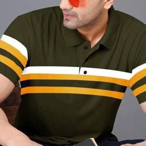 เสื้อโปโลแขนสั้นสำหรับผู้ชายเสื้อเครื่องแบบกีฬาบุรุษดีไซน์ธรรมดา - Product Image 1