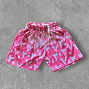 กางเกงขาสั้นตาข่ายเอวสูงมีเชือกผูกปิดระบายอากาศได้สไตล์ลำลองมีบริการ OEM - Product Image 5