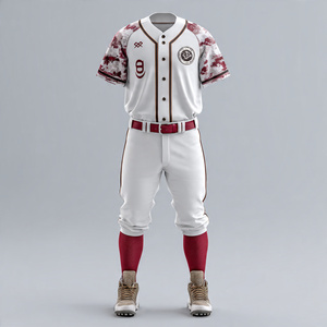 Uniforme de Béisbol 100% Poliéster, Conjunto de Pantalones y Camiseta de Béisbol con Líneas a Rayas, Uniformes de Béisbol de Alta Calidad Unisex - Product Image 6