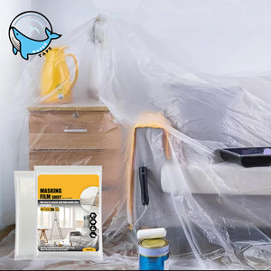 Bâche en plastique jetable ANTI pour la peinture et la protection des surfaces, bâche en plastique, toile de protection pour <span class=keywords><strong>peintre</strong></span> - Product Image 1