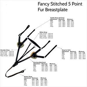 Placa de 5 puntos con accesorio para correr y relleno de piel, Color negro, cuero, azul marino, líneas elásticas y blancas - Product Image 5